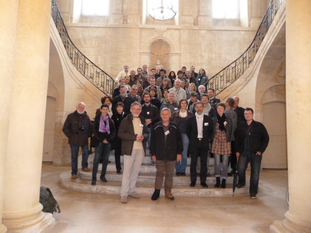 Photo de groupe des Journées Nationales du Patrimoine Géologique